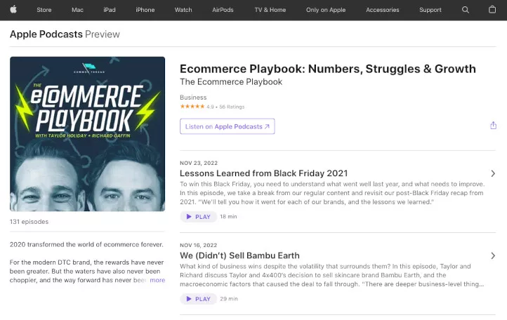Podcast de eCommerce eCommerce Playbook